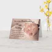 Carte d'anniversaire rose élégante - comme une (Fleur jaune)