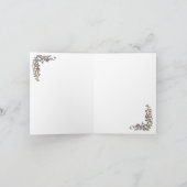 CARTE D'ANNIVERSAIRE ROSE FLEURS (Intérieur)