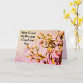 Carte d'anniversaire rose floral pour maman - Pers (Fleur jaune)