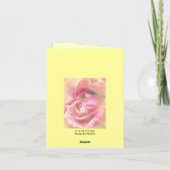 Carte d'anniversaire rose jaune rose (Dos)