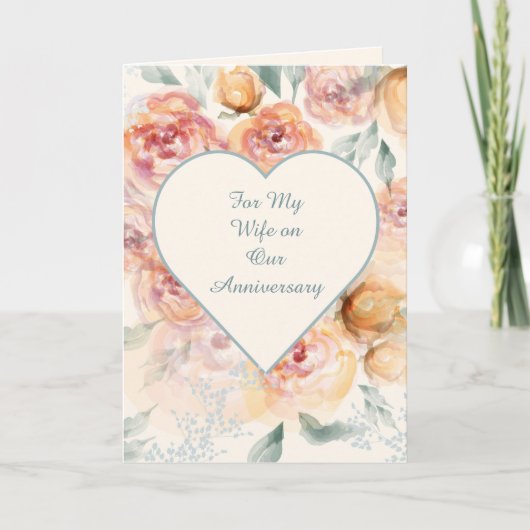 Carte d'anniversaire Rose Jaune, Tangerine et Crèm (Devant)