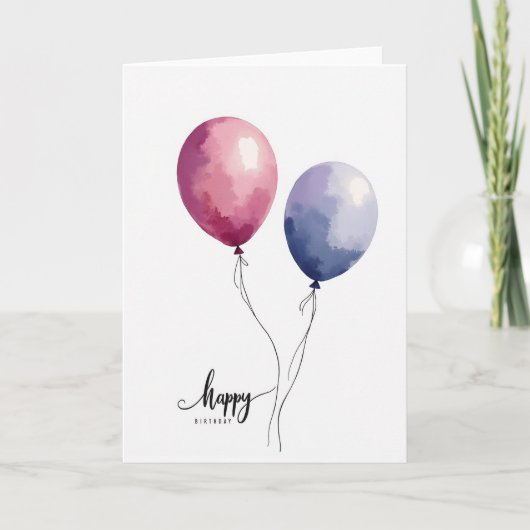 Carte d'anniversaire Rose Orb (Devant)