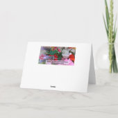 Carte d'anniversaire rose Patchwork (Dos)