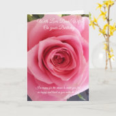 Carte d'anniversaire Rose Personnalisée Femme (Fleur jaune)