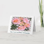 Carte d'anniversaire rose pour maman (Dos)