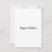 Carte d'anniversaire Rose Rainbow Watercolor (Dos)