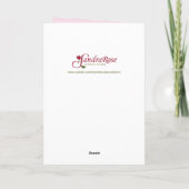Carte d'anniversaire Rose Rose (Dos)