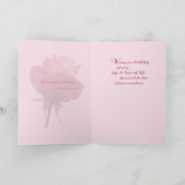 Carte d'anniversaire Rose Rose (Intérieur)