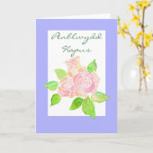 Carte d'anniversaire Rose Roses : Gallois (Fleur jaune)