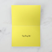 Carte d'Anniversaire Rose Rouge Jaune Orange (Intérieur)