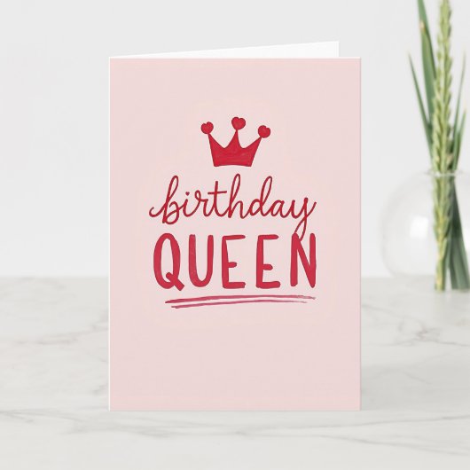 Carte d'anniversaire Rose Royale (Devant)