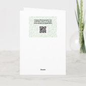 Carte d'anniversaire Rose Stem Art (Dos)