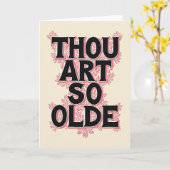 Carte d'anniversaire Rose Vintage (Fleur jaune)