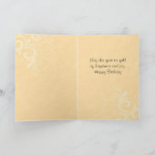 Carte d'anniversaire Rose vintage (Intérieur)