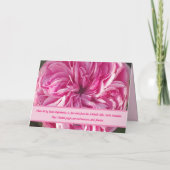 Carte d'Anniversaire rose Vintage Rose Rose (Dos)