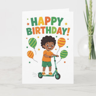 Carte d'anniversaire roue-ment amusante