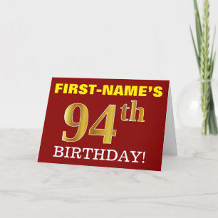 Carte d'anniversaire rouge et d'imitation de
