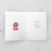 Carte d'anniversaire rouge et violet (Intérieur)