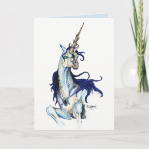 Carte d'anniversaire Royal Unicorn