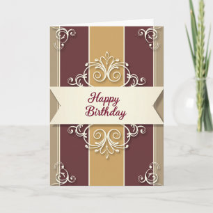 Carte d'anniversaire Ruban Raffiné