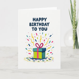Carte d'anniversaire Ruban Rose