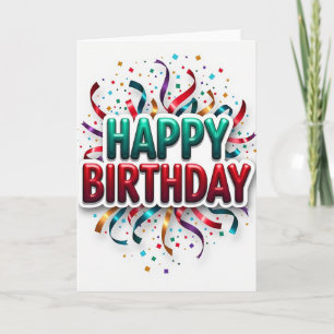 Carte d'anniversaire Rubis Émeraude
