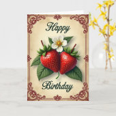 Carte d'anniversaire Ruby Berry (Fleur jaune)