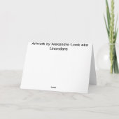 Carte d'anniversaire russe avec Fleurs cerises (Dos)