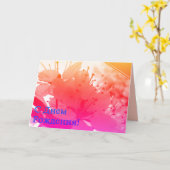 Carte d'anniversaire russe avec Fleurs de cerisier (Fleur jaune)