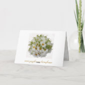 Carte d'anniversaire russe avec fleurs marguerites (Dos)