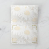 Carte d'anniversaire russe avec fleurs marguerites (Intérieur)