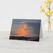 Carte d'anniversaire russe avec un nuage (Fleur jaune)