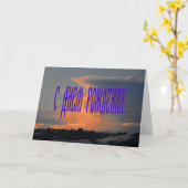 Carte d'anniversaire russe avec un nuage (Fleur jaune)