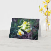 Carte d'anniversaire russe, Linaria (Fleur jaune)