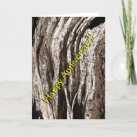 Carte d'anniversaire Rustic Woodgrain