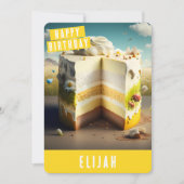 Carte d'anniversaire rustique (Devant)