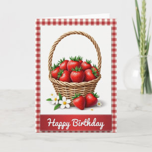 Carte d'anniversaire Rustique aux Baies