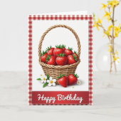 Carte d'anniversaire Rustique aux Baies (Fleur jaune)