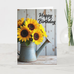 Carte d'anniversaire Rustique Can