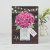Carte d'anniversaire rustique florale rose pour sœ (Debout devant)