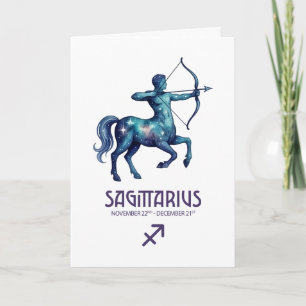 Carte d'anniversaire Sagittaire