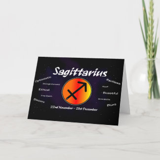 Carte d'anniversaire Sagittarius