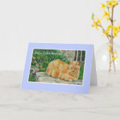 Carte d'anniversaire, Salutation italienne, Ginger (Fleur jaune)