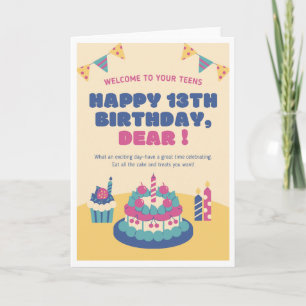 Carte d'anniversaire Salutation pour les Ados