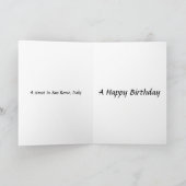 Carte d'anniversaire - San Remo, Italie (Intérieur)
