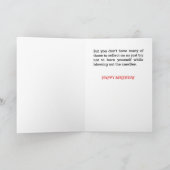 Carte d'anniversaire sarcastique - Rien à refléter (Intérieur)