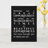 Carte d'anniversaire sarcastique - Rien à refléter (Fleur jaune)