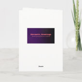 Carte d'anniversaire - Sarcastiquement (Dos)