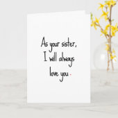 Carte d'anniversaire Sassy Sister Sister (Fleur jaune)