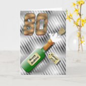 Carte d'anniversaire sautante de bouteille de (Fleur jaune)